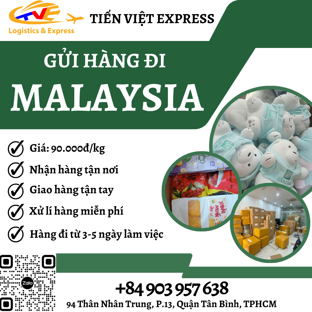 Gửi hàng đi Malaysia - Tiến Việt Express